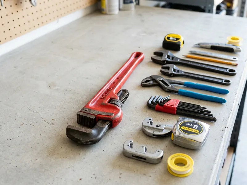 Professional plumbers in Widener, AR equipped with top-tier tools for residential and commercial plumbing services.